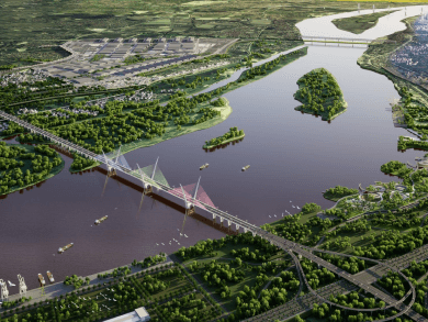 Dự án hàng hiệu của Sunshine Group đón “cú hích” từ cầu Thượng Cát, Hồng Hà